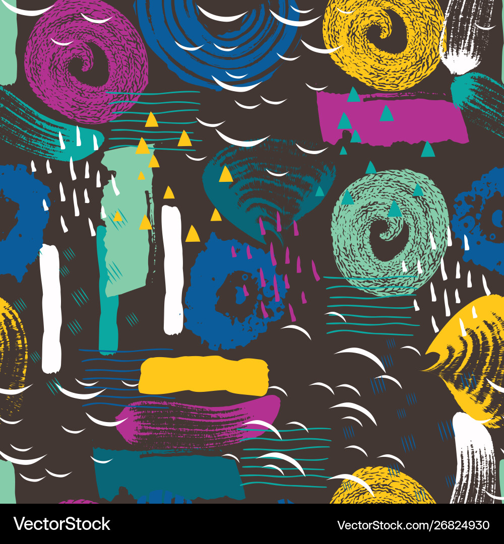 Seamless pattern with abstract shapes Seamless pattern with abstract shapes vector image