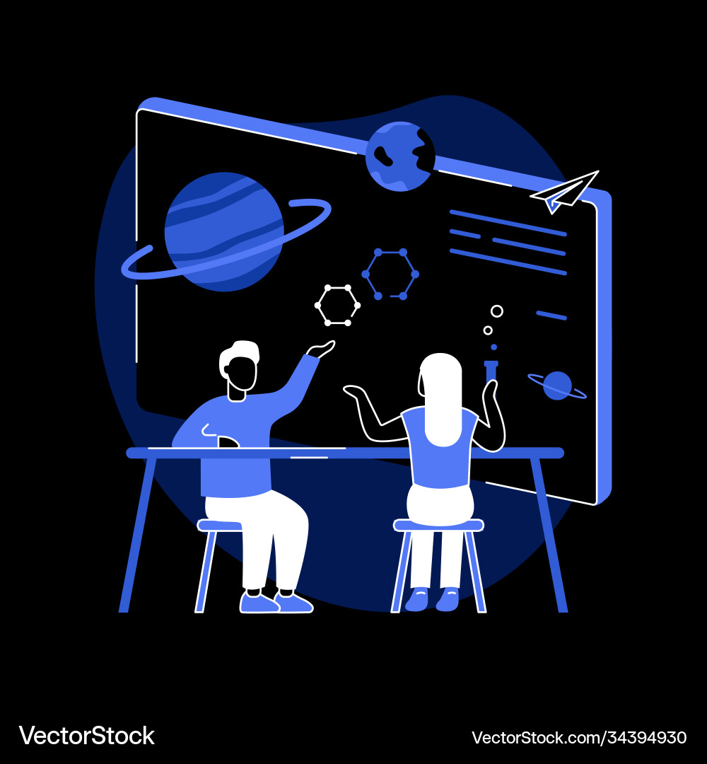 Smart Learning Spaces vector image