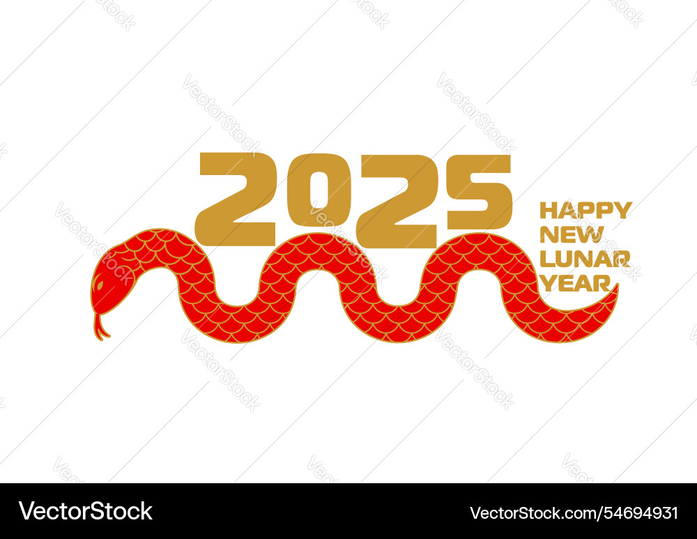 2025 chinesisch lunar neujahr Schlange mit nummer 2025 chinesisch lunar neujahr Schlange mit nummer vektorbild