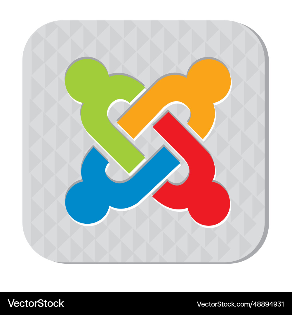 Abstract Interlocking Shapes vector image