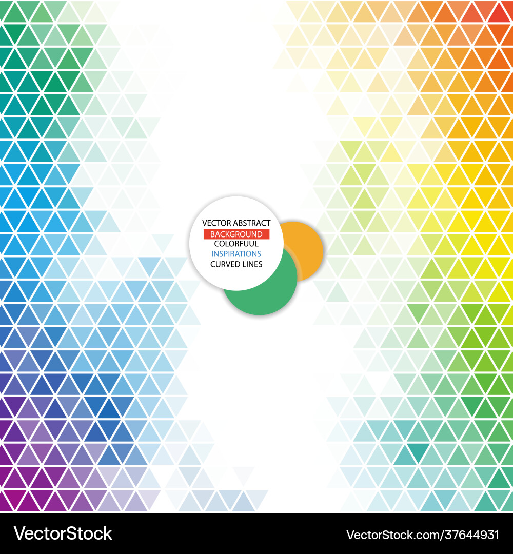 Colored colorful triangular background polygonal Colored colorful triangular background polygonal Vector Image