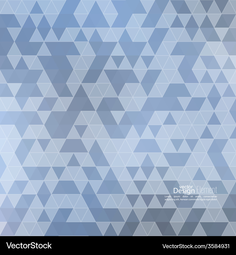 Creative abstract triangle pattern vector image