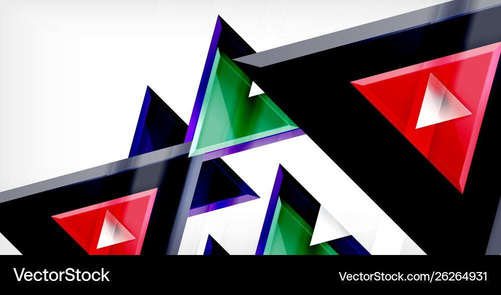 Dynamic triangle composition abstract background Dynamic triangle composition abstract background Vector Image