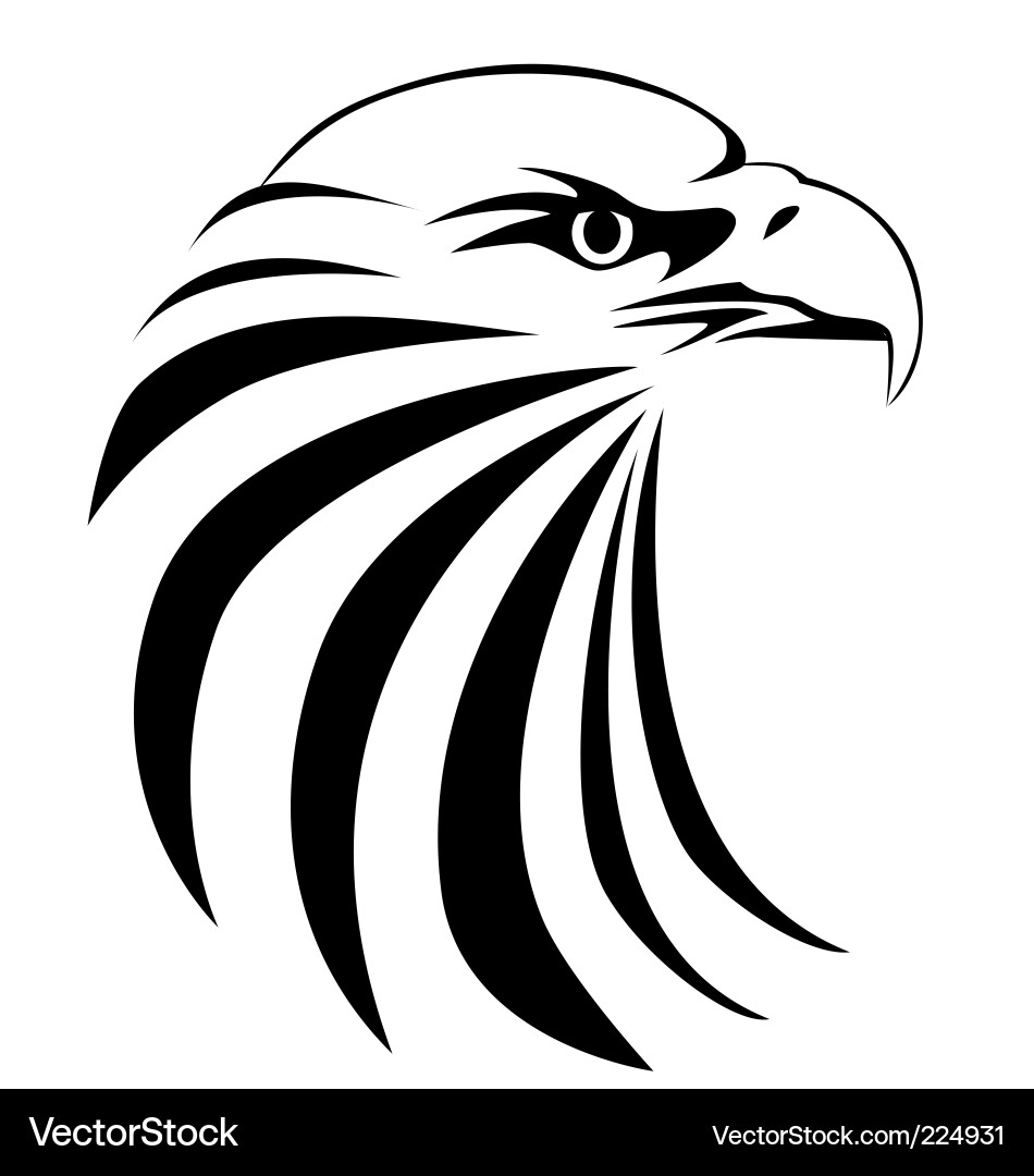 Eagle Head Symbol vector image