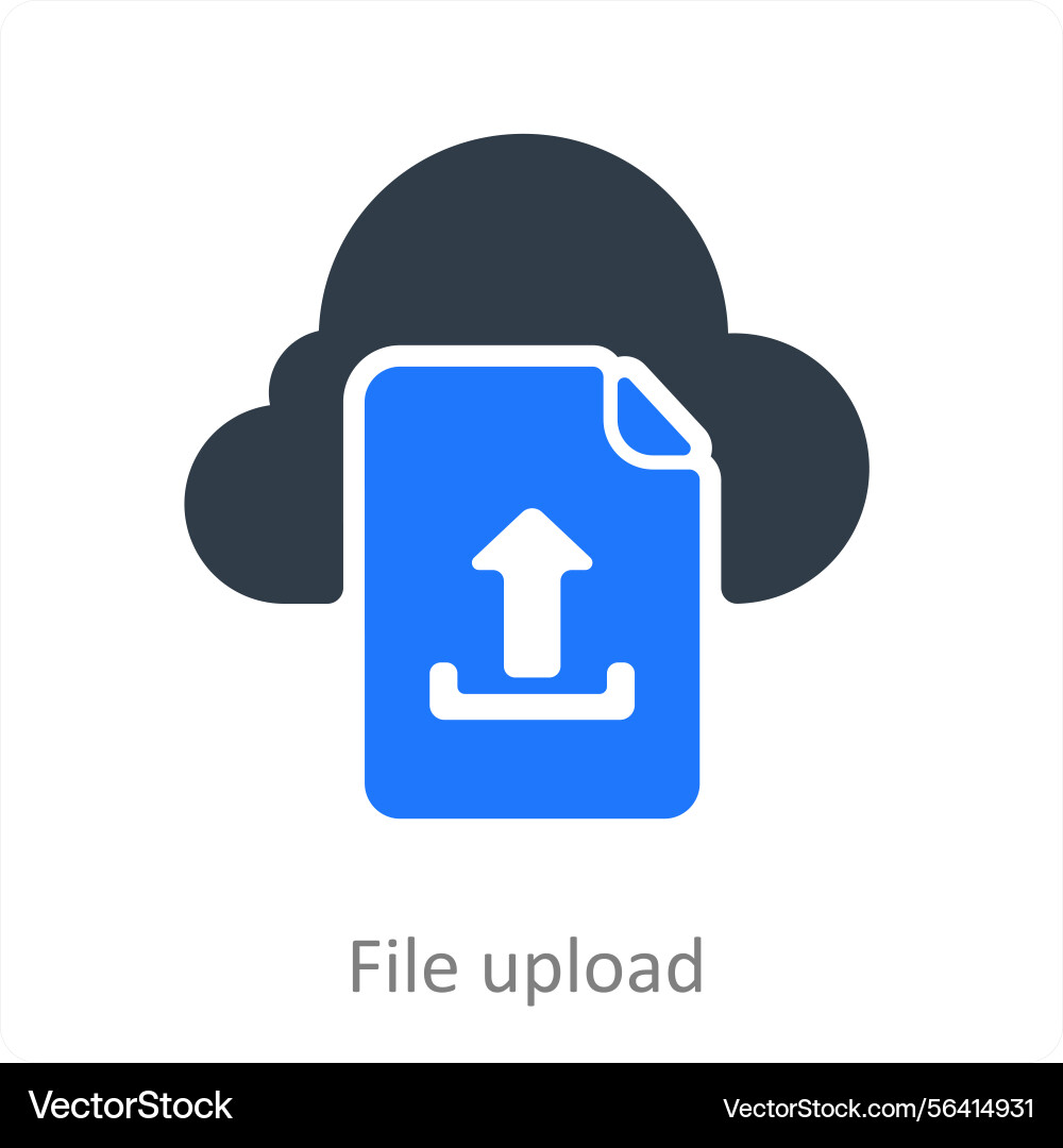 File upload icon concept Vector Image