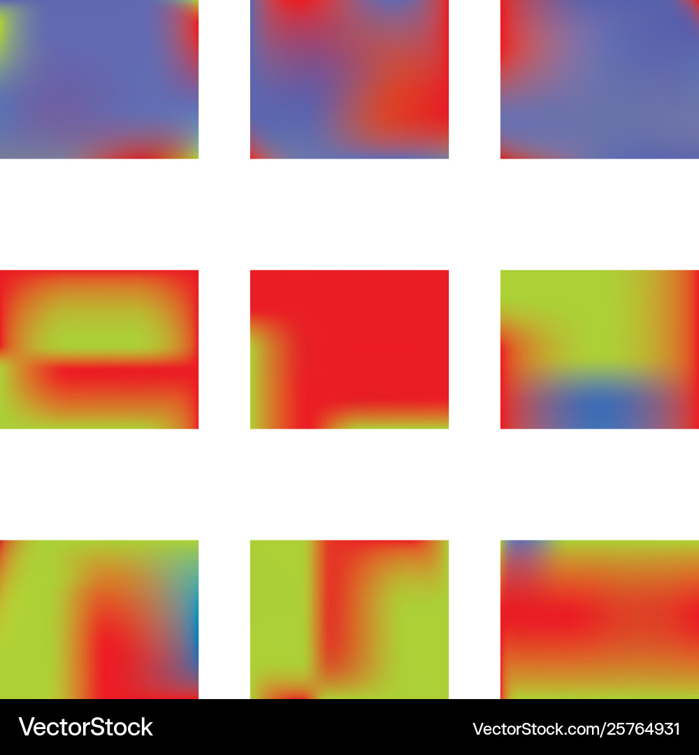 Gradient mesh painted in different colors vector image