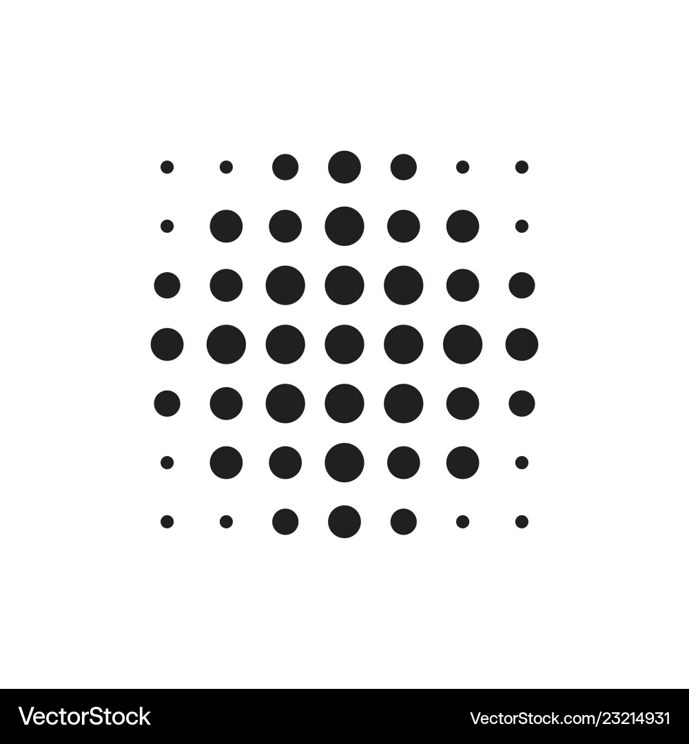 Halftone dots forms Halftone dots forms vector image