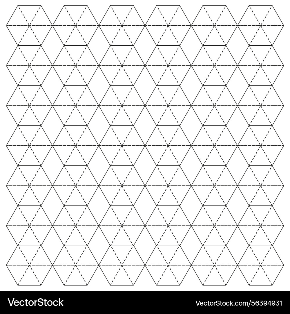Hexagonal grid pattern geometric hexagon lines Hexagonal grid pattern geometric hexagon lines vector image