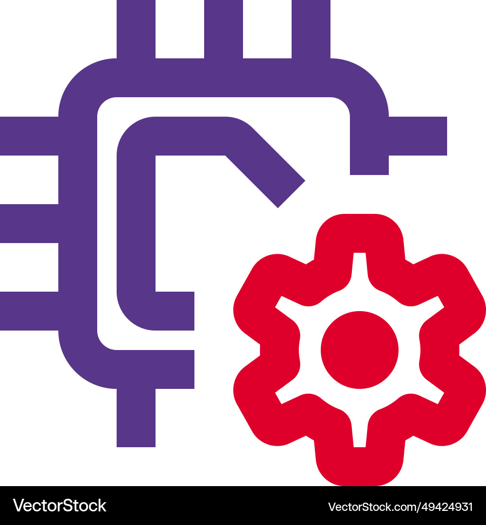 Setting options available on programmable vector image