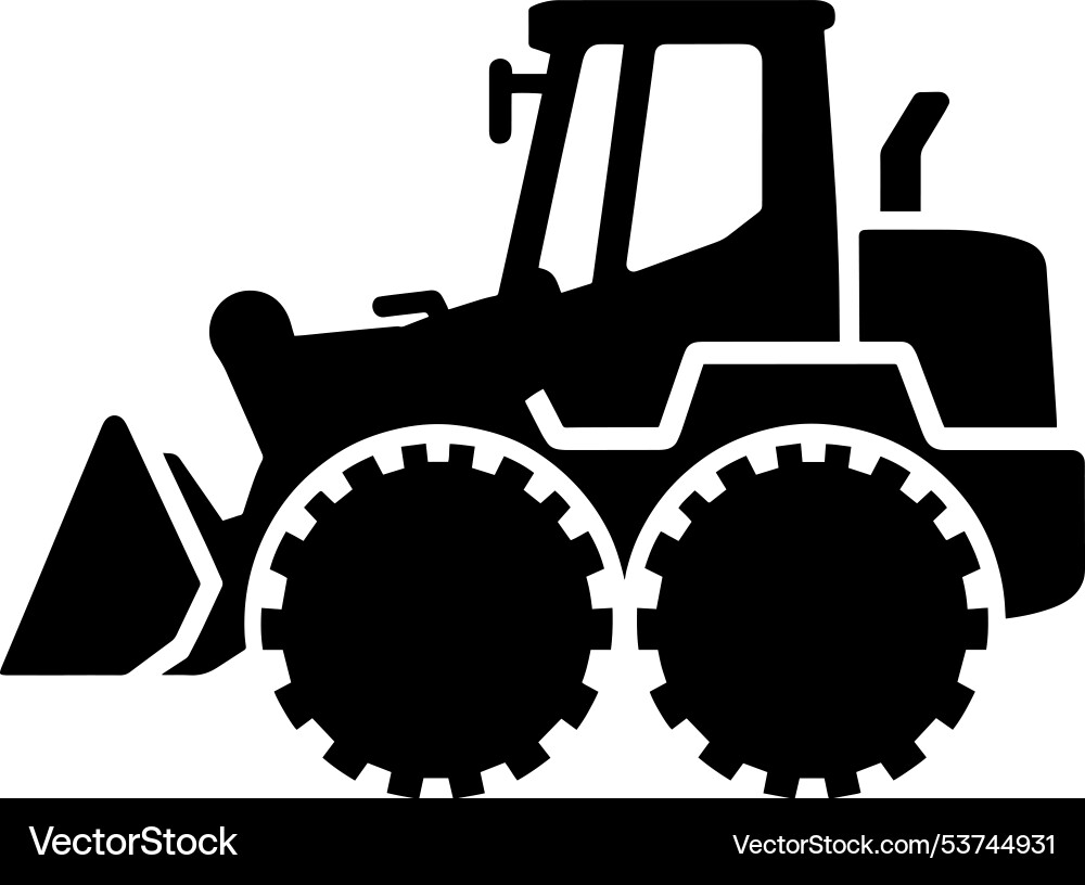 Simple engineering tractor grader icon Simple engineering tractor grader icon Vector Image
