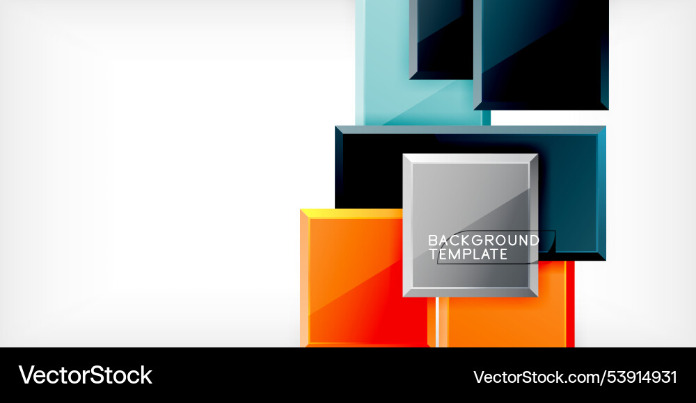 Square shape color abstract geometry Square shape color abstract geometry vector image
