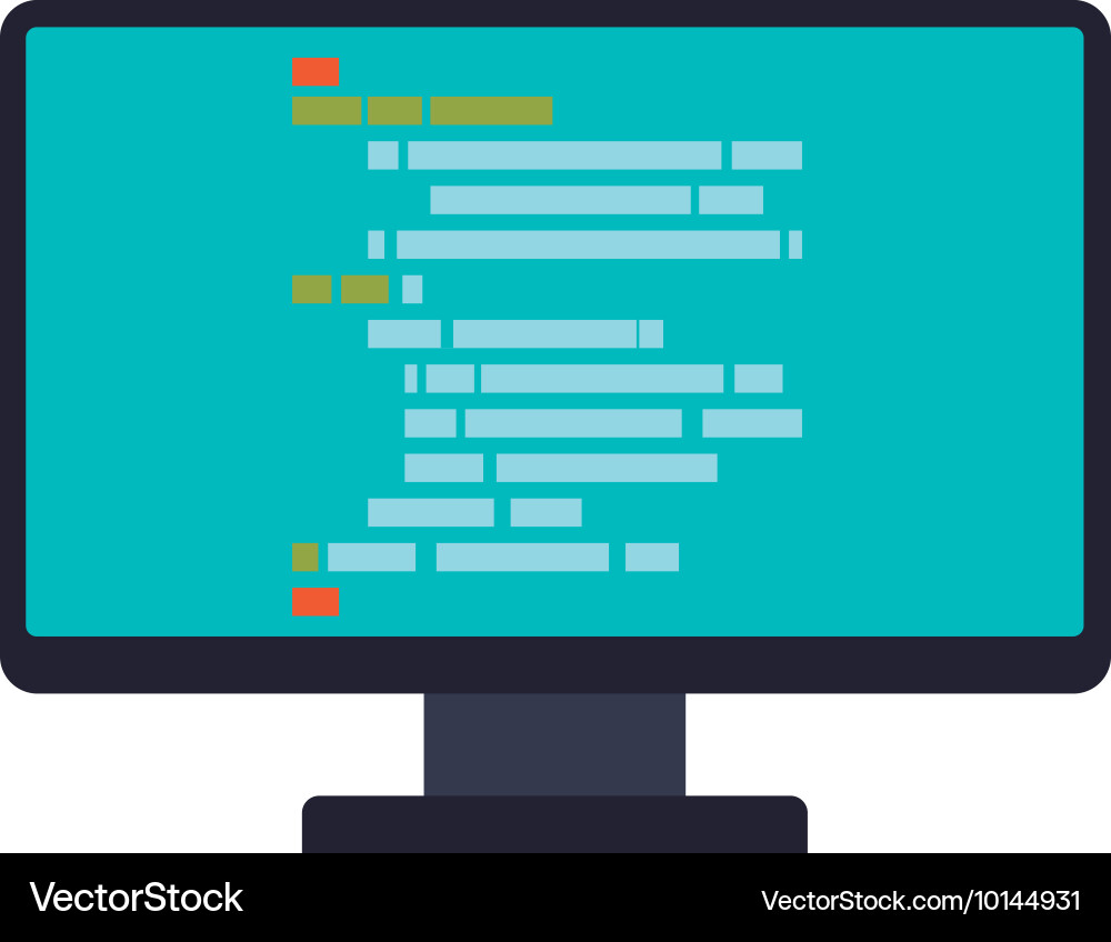 Website computer code technology internet icon vector image