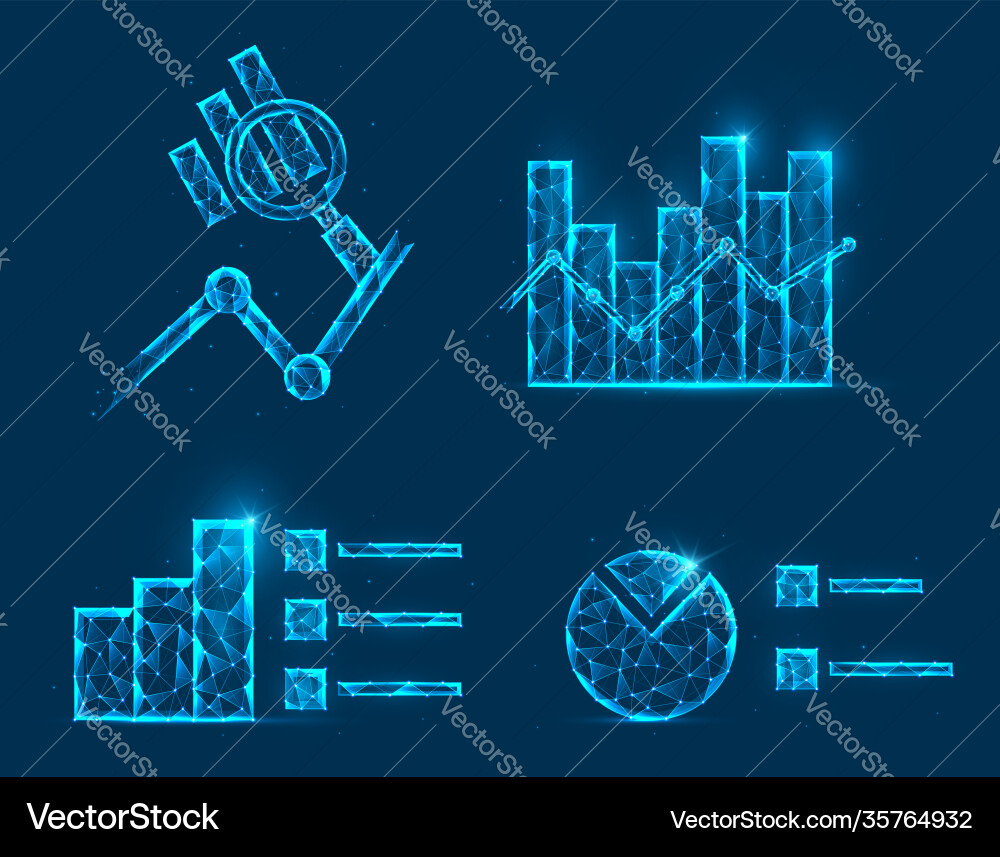 Abstract Data Analysis Chart vector image