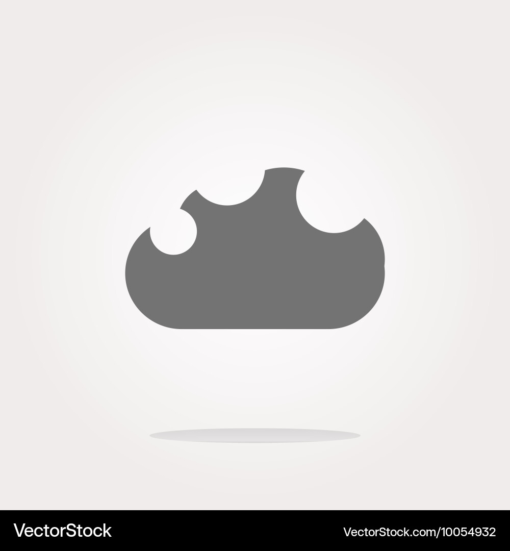 Abstrakte Cloud-Ikone hochladen Taste laden Symbol vektorbild