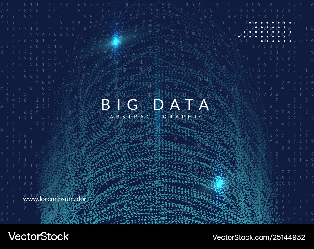 Big data background technology for visualization Big data background technology for visualization vector image