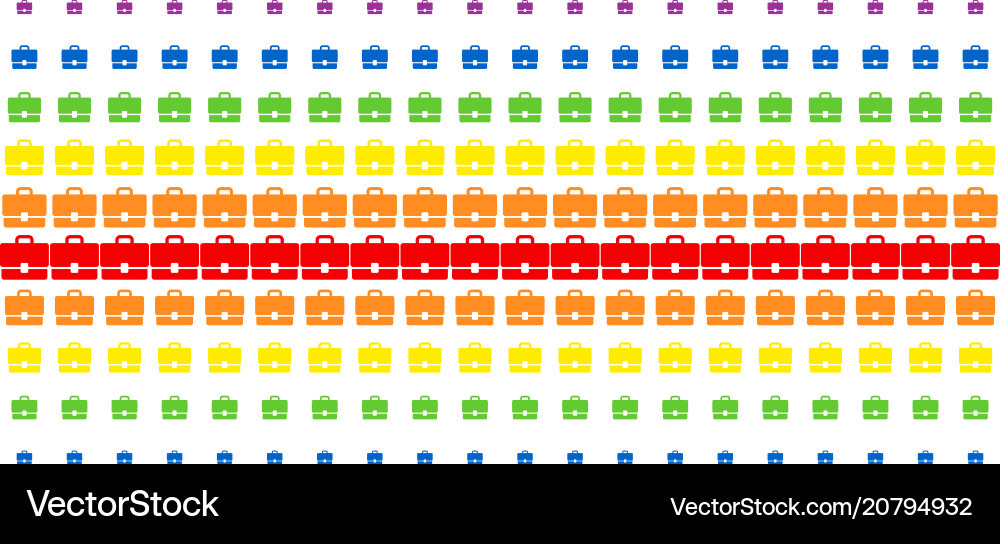 Case shape halftone spectral array Vector Image