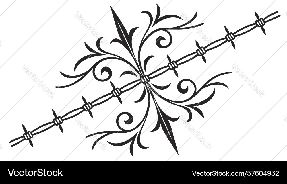 Complex floral scroll pattern design generative ai vector image