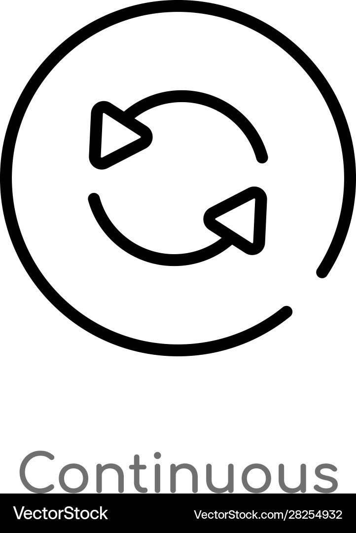 Continuous Line Icon - Streamline Vector Image