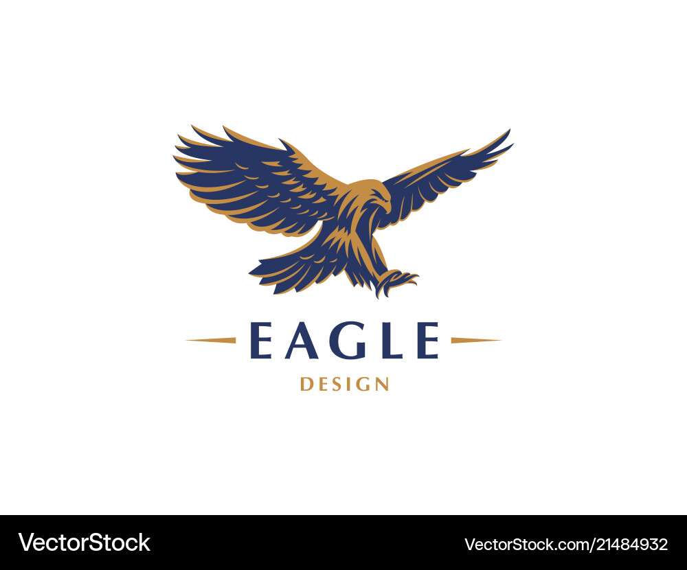 Flying eagle vector image