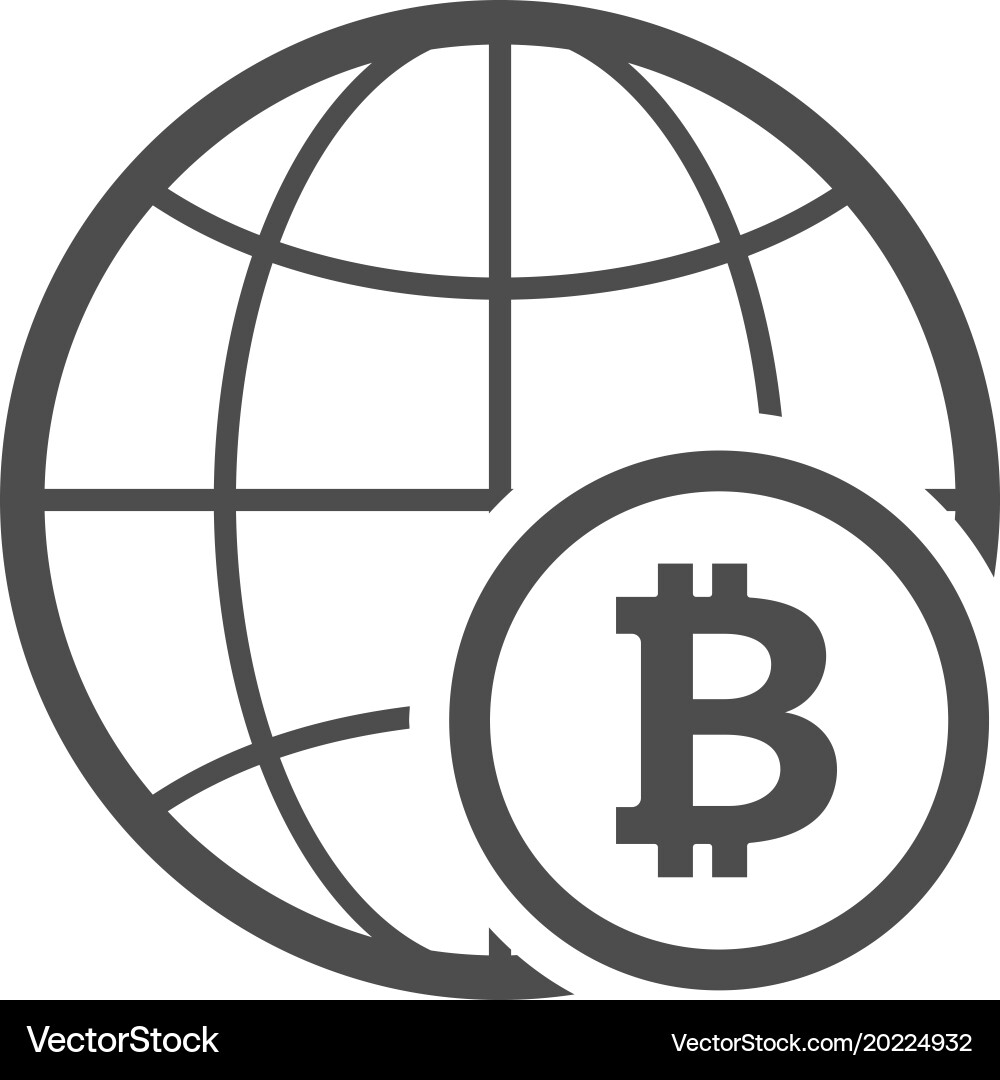 Global networking icon vector image