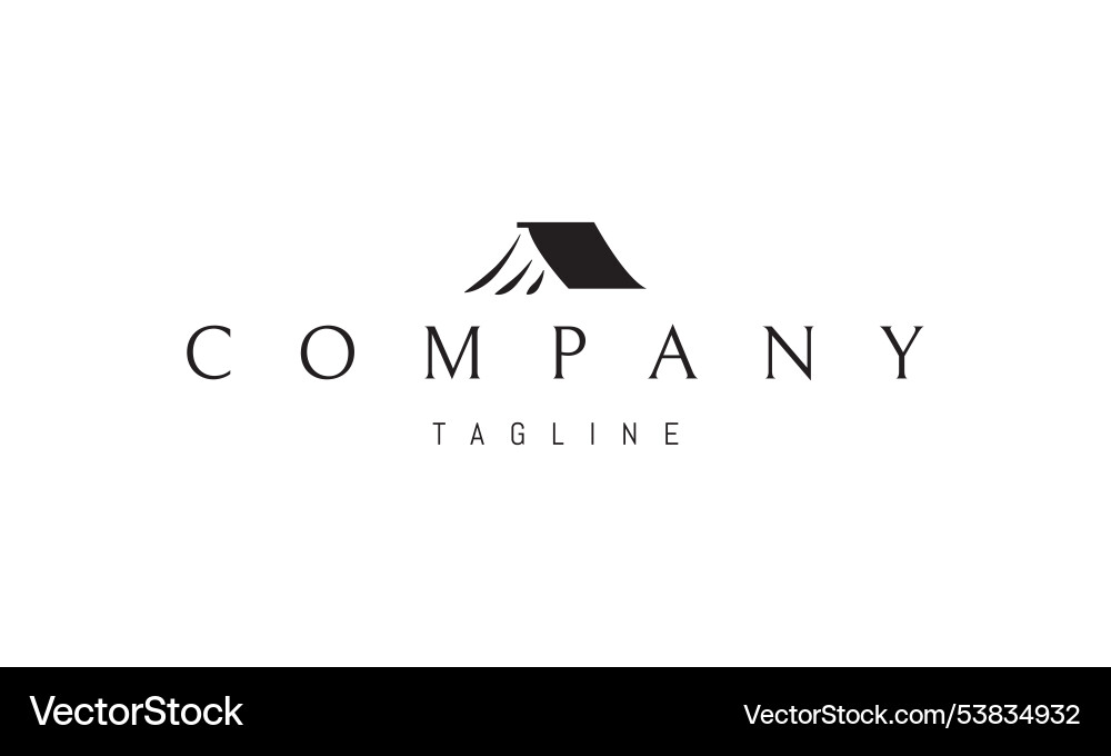 Logo with an abstract image of open book Logo with an abstract image of open book vector image