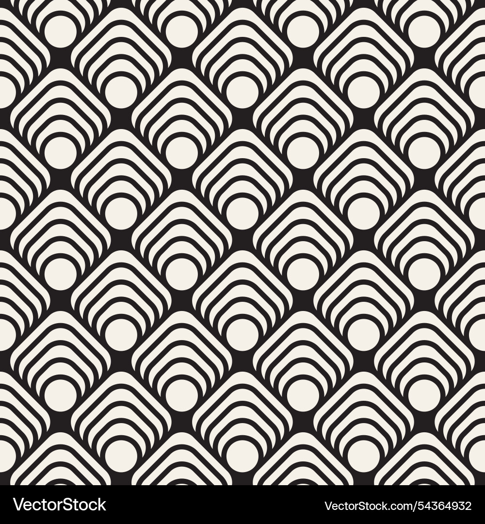 Seamless pattern repeating geometric elements Vector Image