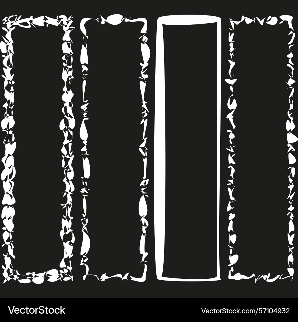Striped border frame linear pattern design Vector Image