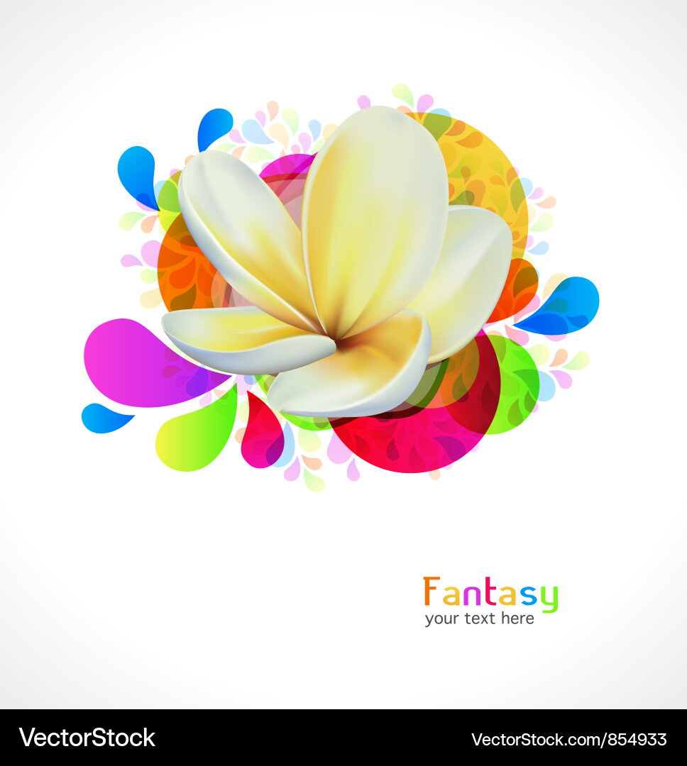 Abstrakte Floral Swirls Vektorbild