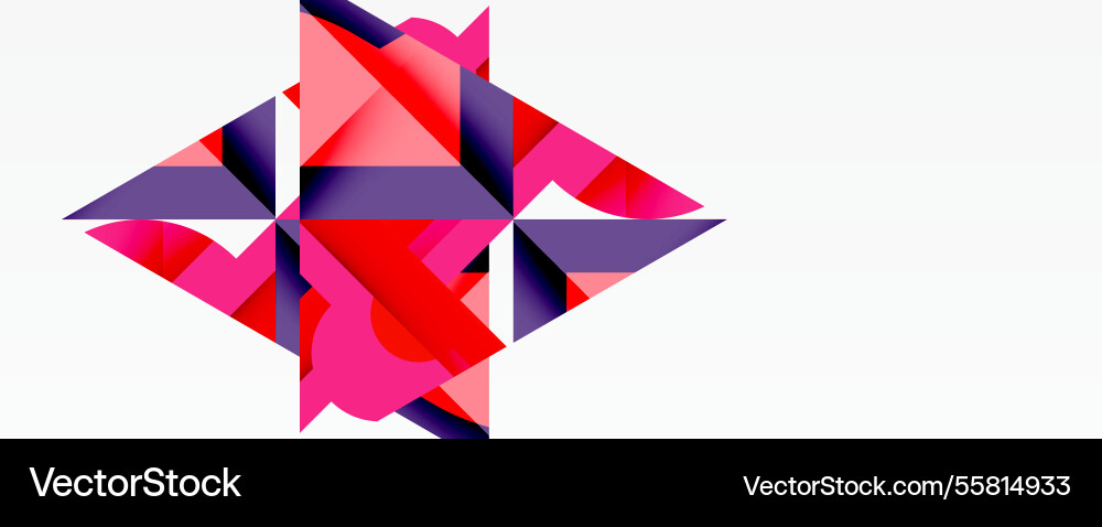 Circles semi squares and round triangles Vector Image