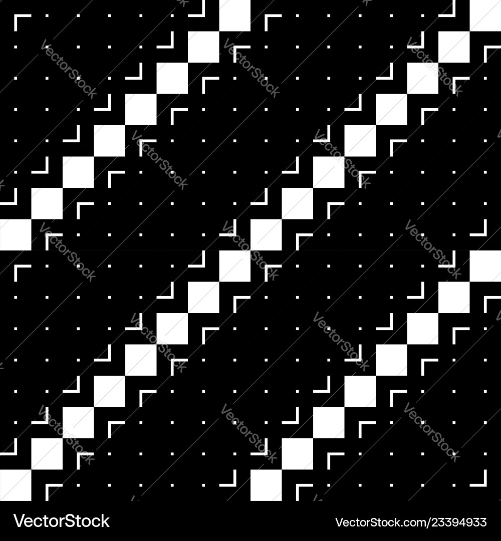 Design seamless monochrome zigzag pattern vector image