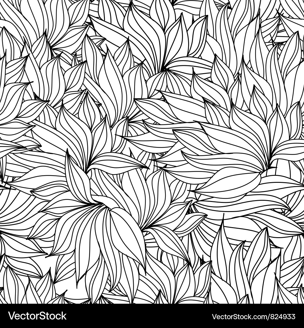 Elegant Leaf Pattern vector image