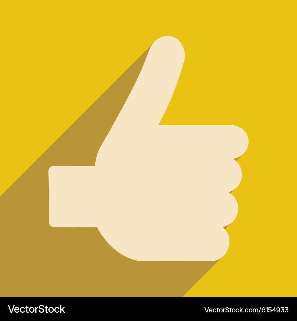 Flat with shadow icon and mobile application good Vector Image