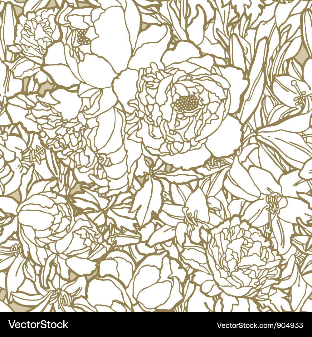 Floral Seamless Pattern vector image