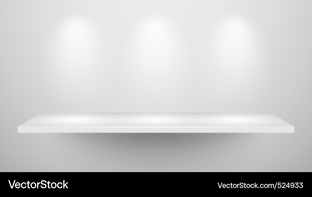 Modern Empty Shelf vector image