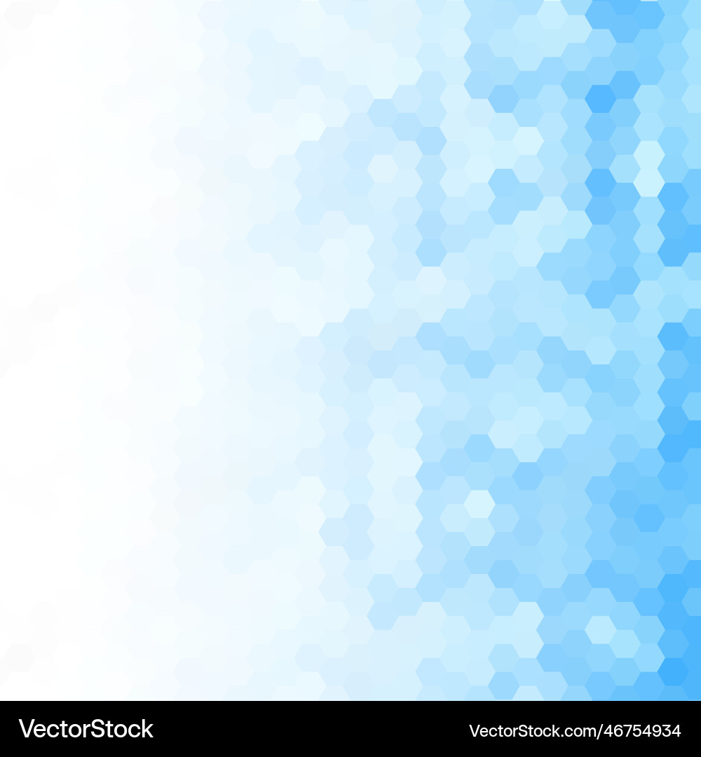 Abstract background with blue hexagons gradient Abstract background with blue hexagons gradient Vector Image