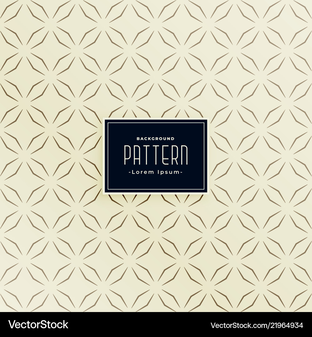 Abstract pattern background with cross line art vector image
