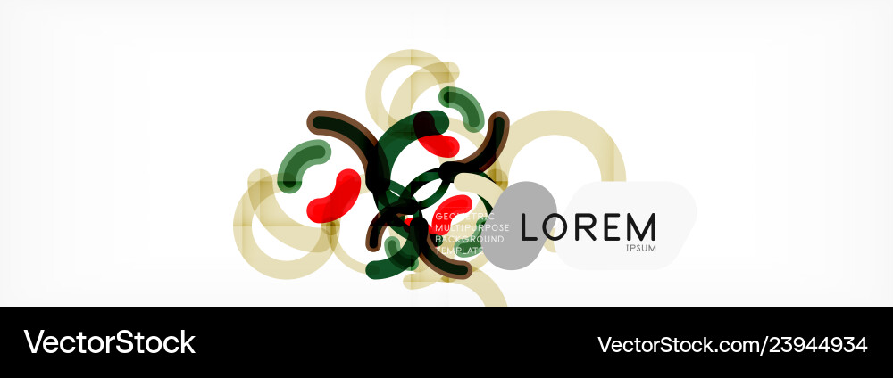 Circular lines design background Vector Image