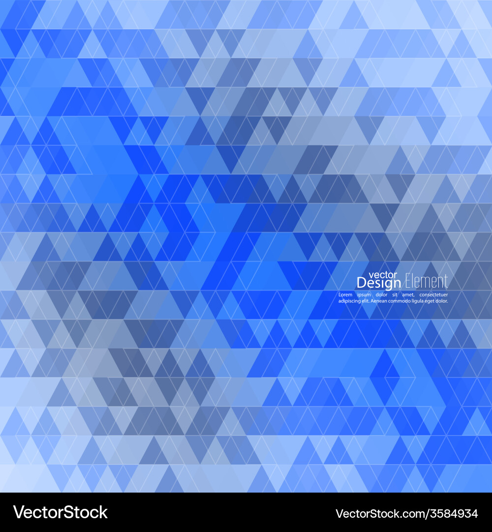 Creative abstract triangle pattern Vector Image