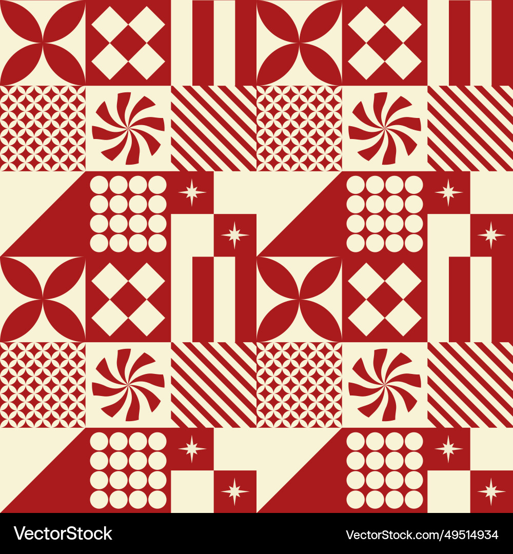 Decorative new year and xmas design pattern print Decorative new year and xmas design pattern print vector image