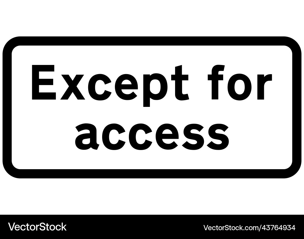 Except for access vector image