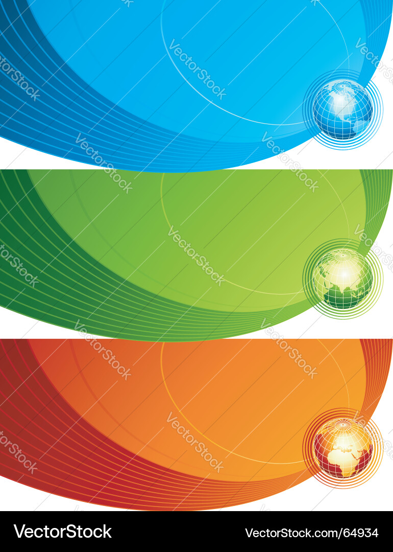 Global Sphere Concept Vector Image