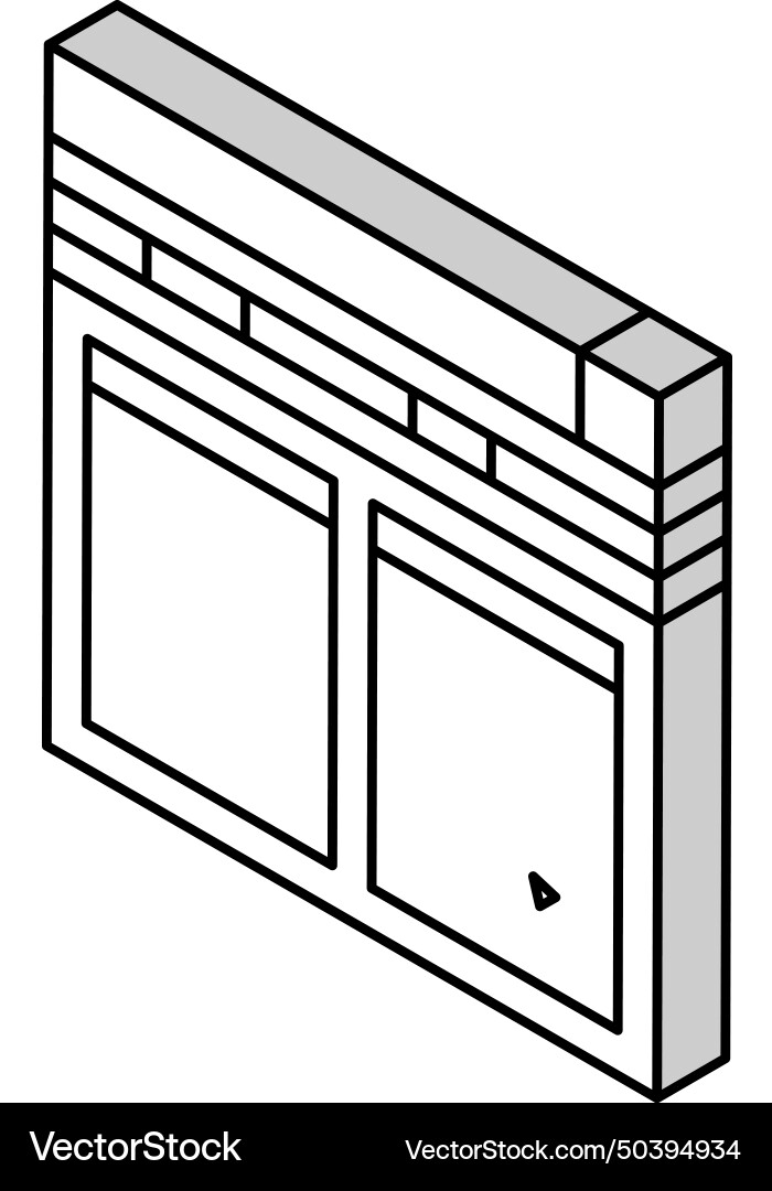 Internet file hosting isometric icon vector image