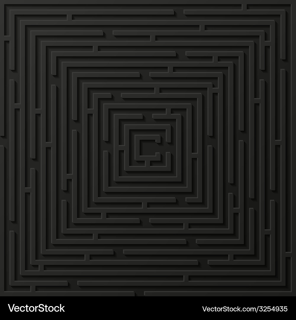 Abstract background with labyrinth Vector Image
