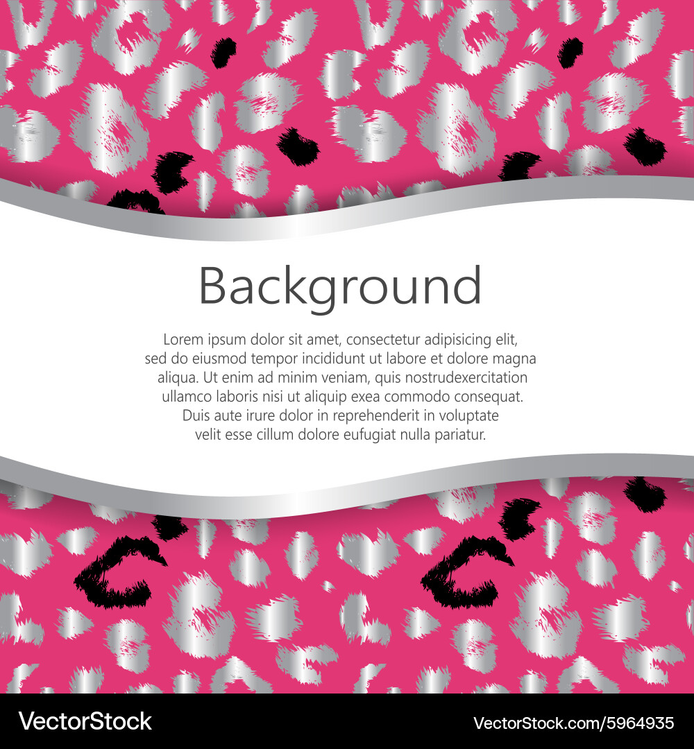 Abstract background with leopard print design vector image