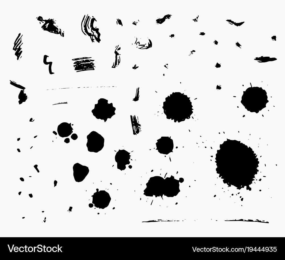 Abstract blob stain graphic design element vector image