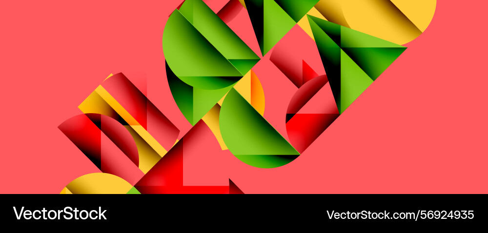 Abstract geometric shapes overlap creating Abstract geometric shapes overlap creating Vector Image
