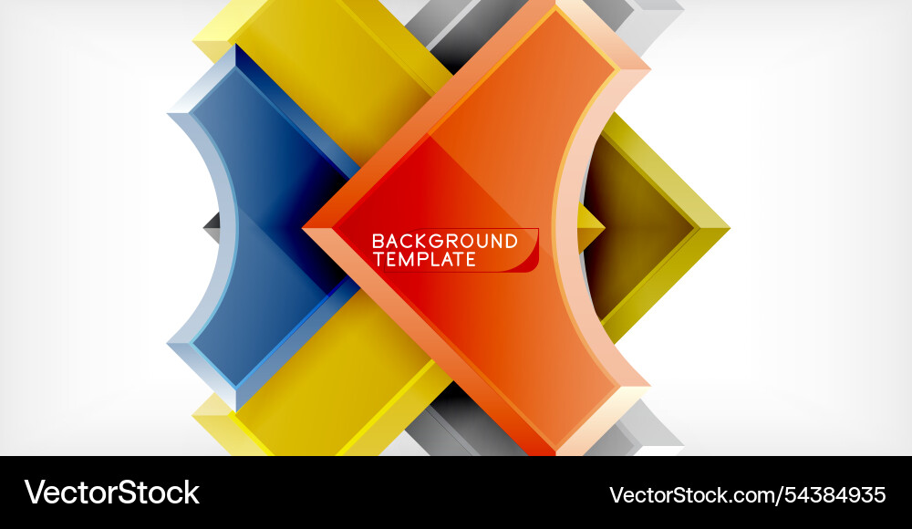 Arrow with round elements color geometric shapes Arrow with round elements color geometric shapes vector image