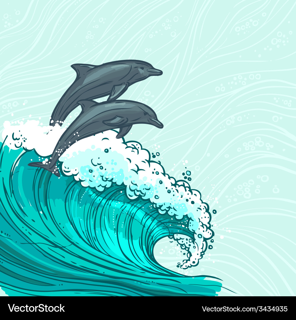 Sea waves background Royalty Free Vector Image