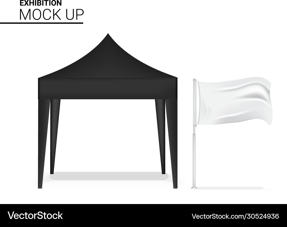 3d mock up realistic booth display pop for shop 3d mock up realistic booth display pop for shop vector image
