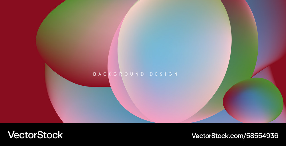 Abstract fluid shapes overlap creating vibrant Abstract fluid shapes overlap creating vibrant Vector Image